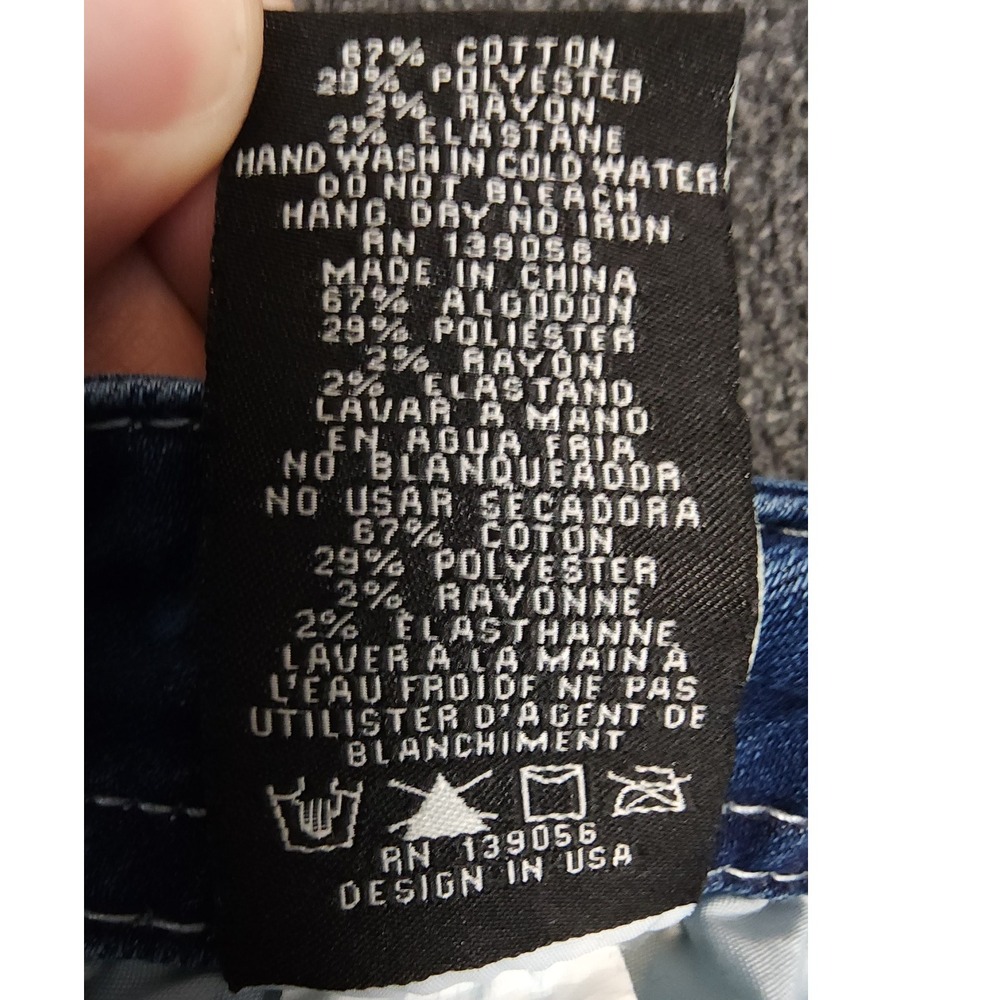 Grace Easy Fit Jeans Size 30 Embellished American‎ Flag Pockets Bootcut Denim - Picture 10 of 11